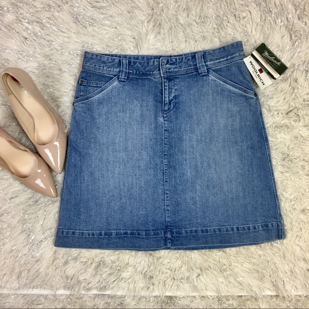 NWT Wool rich women jeans skirt size 6
